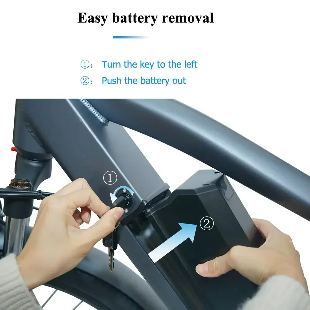 CMACEWHEEL F26 Electric Bike 27.5*2.1 inch Tires Strong Power E-Bike  Max Speed 48V 17Ah Lithium Battery 110km Range S2bc2e6a58ad441c1aff049e39160cb3dB