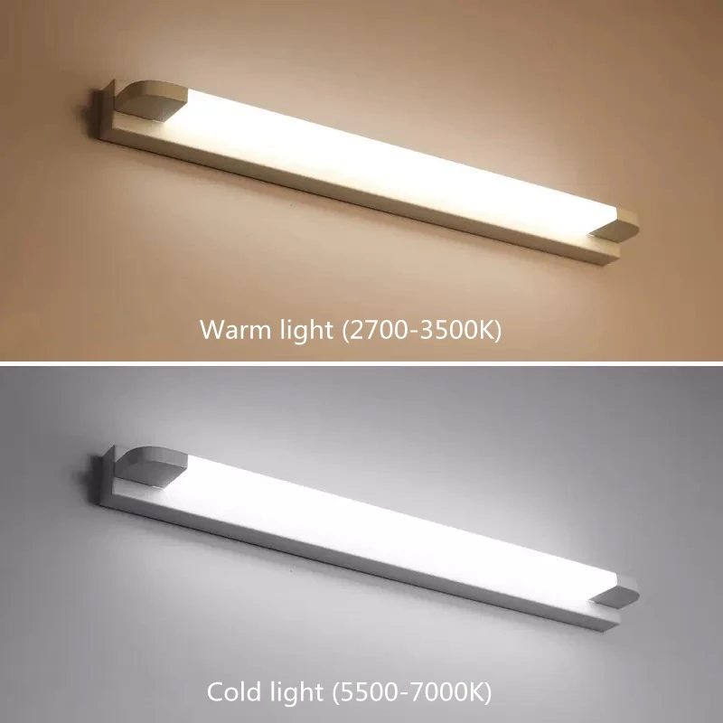 LED Light LED Wall Lamp Wall Light Led Mirror Light Wall lamp Bathroom Waterproof Modern Acrylic Wall Lamp Bathroom Lights L56cm L66cm L76cm L96cm L116cm AC85-265V