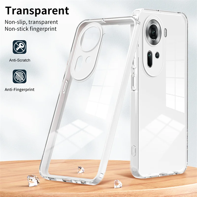 Shockproof Hard PC Bumper Silicone TPU Back Cover
