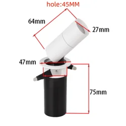 Compact Full Spectrum Eye Protection LED Spotlight with Telescopic Elephant Nose Design (Natural White 4000K)