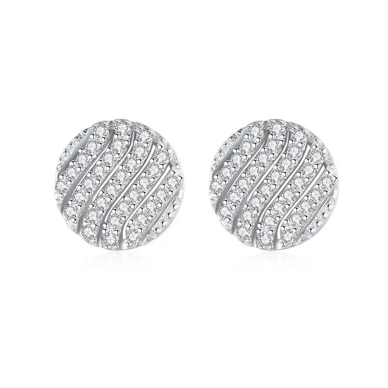 

SE21 Cubic Zirconia Stud Earrings For Women Hypoallergenic 925 Sterling Silver