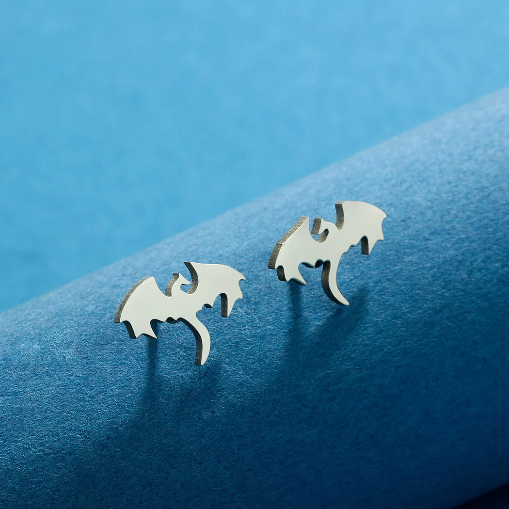 Persönlichkeit Chamäleon Dinosaurier Muster Ohrring Frau Männer Punk Tier Krokodil Edelstahl Ohrringe Partei Schmuck Geschenke – Detail 6