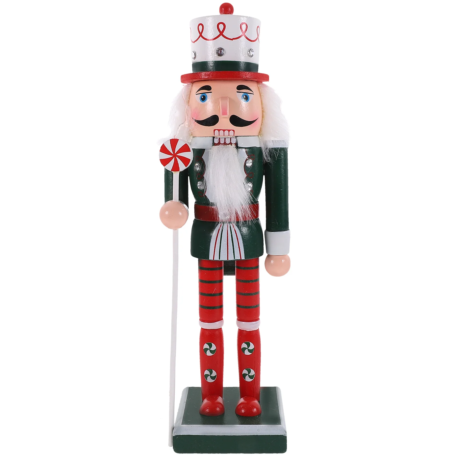 

Wooden Christmas Nutcracker Figures Nutcracker Peppermint Soldier Statue Traditional Gingerbread Nutcracker Puppet Doll Toy