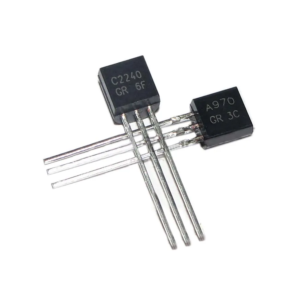 

100Pair 2SA970 2SC2240 (100PCS* A970 +100PCS* C2240 ) TO-92 Bipolar Transistors - BJT NPN Gen Pur SS new original