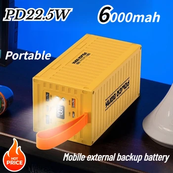 Nuova libreria di energia portatile 60000mah PD22.5W QC3.0 Caricatore portatile PowerBank Batteria di backup esterna mobile IPhone Xiaomi Samsung
