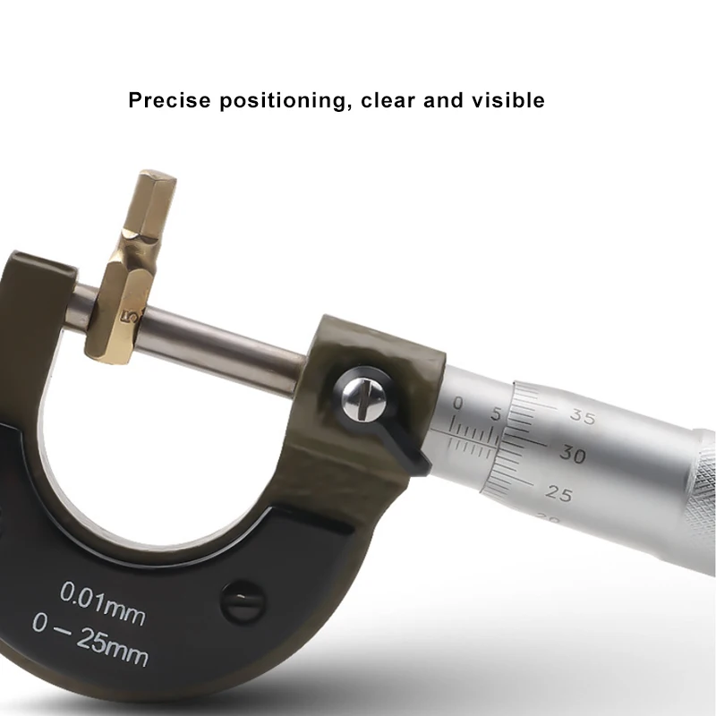 0-25mm/0.01mm 버니어 캘리퍼스 측정 도구(박스 포함) 야외용 마이크로미터