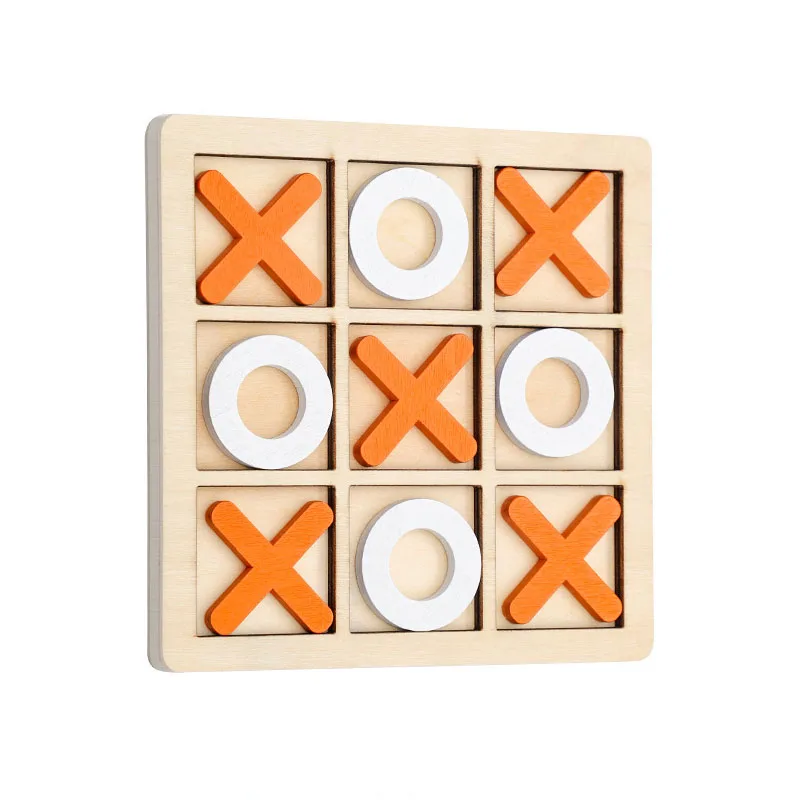 Montessori Wooden Mini Chess Puzzle Toy for Kids