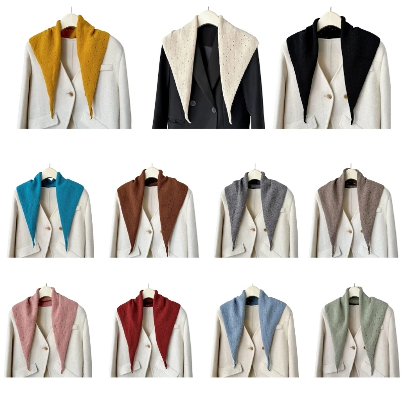 

Women Solid Color Shawl Neckerchief Y2k Colorful Scarf
