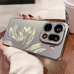 OPPO Find X9 Pro Case with Laser Camera Protection and Matte Gradient Feather Design - Shockproof Hard Back Cover for OPPO Find X9 Pro (Gray)