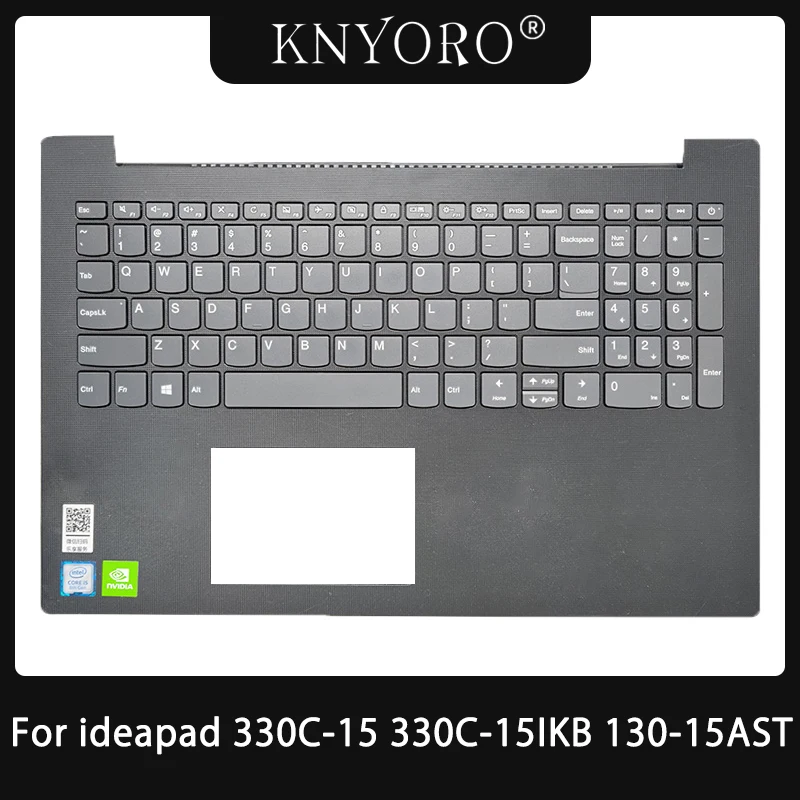 

NEW Laptop Keyboard For Lenovo Ideapad 330C-15 330C-15IKB 130-15IKB 130-15AST Top Palmrest Upper Cover Topcase NO backlight