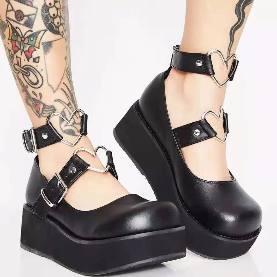 2023 Design Sweet Lolita Style High Heels Womens Pumps Gothic