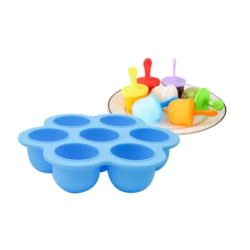 Ice Cream Mold Silicone Popsicle Bar Reusable Non-stick Ice Cube Tray Homemade Food for Kids Mini DIY Family Party Essentials