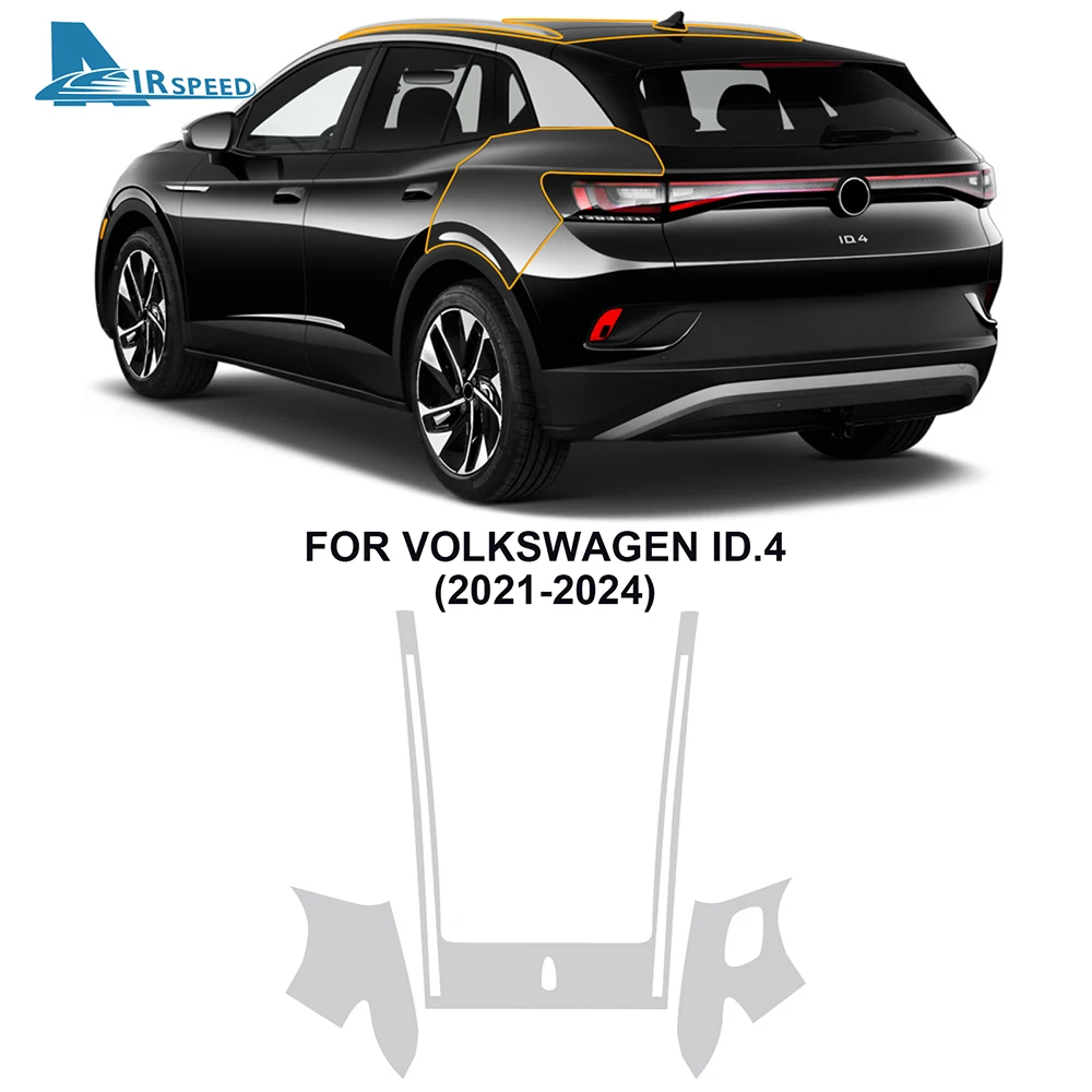 Pellicola Protettiva TPU Invisibile per Volkswagen ID 4 2021-2024, Strato Protettivo Antigraffio, Accessori per Modifica Auto - Image 4