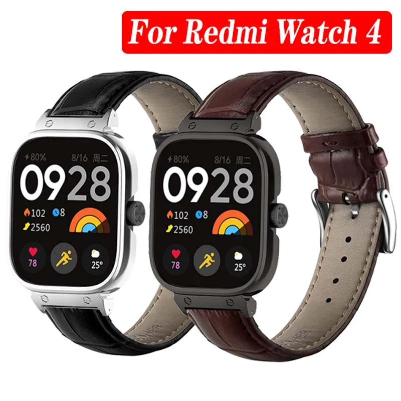 

Bamboo striped Strap For Xiaomi Redmi Watch 4 Smart Watch WristBand redmiwatch4 Bracelet for Redmi Watch4 Metal Protector Case