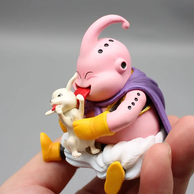 Anime Dragon Ball Z Majin Boo Buu fortune Lucky Dog cute Figure Statue Toy  Gift