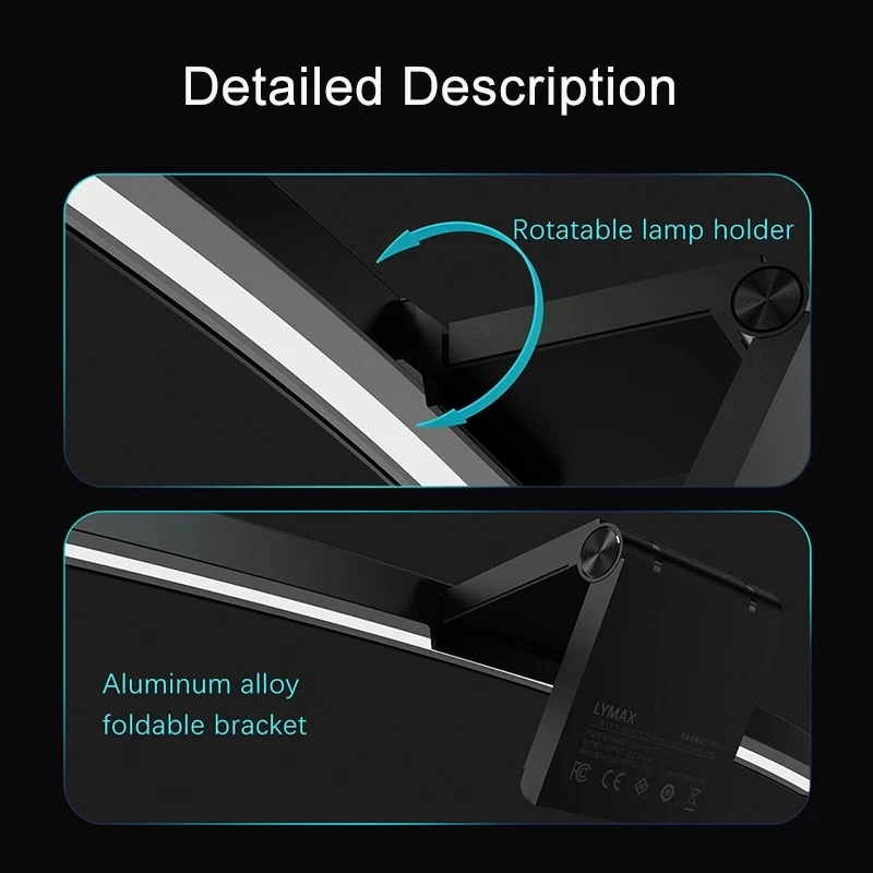 LYMAX RA97 Curved Monitor Light RGB Color Sound-Sensitive Music PC Hanging Game Dimming Eye-Care Wireless Remote Control monitor light
