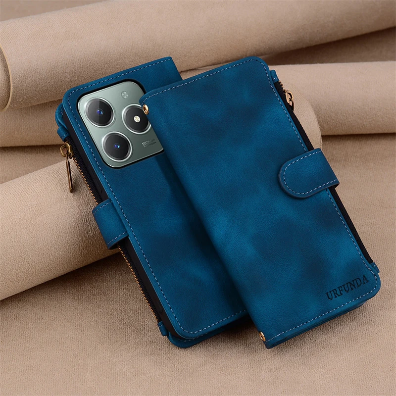 Flip Leather Wallet Cover for Realme Note - Premium Case and s Etui