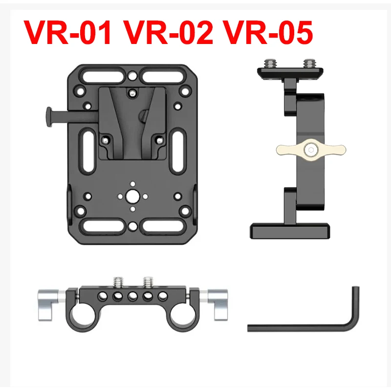 ZGCINE VR-01 02 05 V MOUNT Battery Plate V Lock battery plate adapter W/ 15MM Rod Clamp standard with Automatic Lock Protection