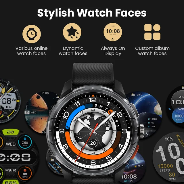 Haylou solar ultra gps relógio inteligente 1.6 "display amoled 60hz taxa de atualização chamadas bluetooth 5atm resistência à água esportes smartwatc 6