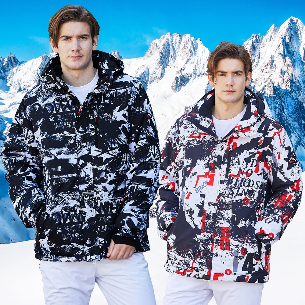 Men's Winter Ski Suit Windproof Waterproof Snowboarding Skiing Jacket Pants Male Snow Costumes Overalls Plus Size 3XL for Winter Jacket Ski Jacket Men Snow Jumpsuit