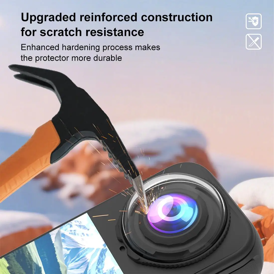 Insta360 X4 Air 2025 카메라용 회전형 유리 렌즈 커버, 김서림 방지 광학 유리 렌즈 보호 캡 액세서리