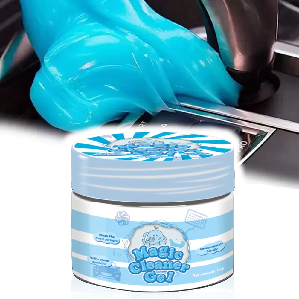 160g Car Cleaning Gel Detail Tool Air Vent Keyboard Dirt Cleaner Reusable Magic Mud Multiuse Dust Removal Tool for KIA CEE Venga
