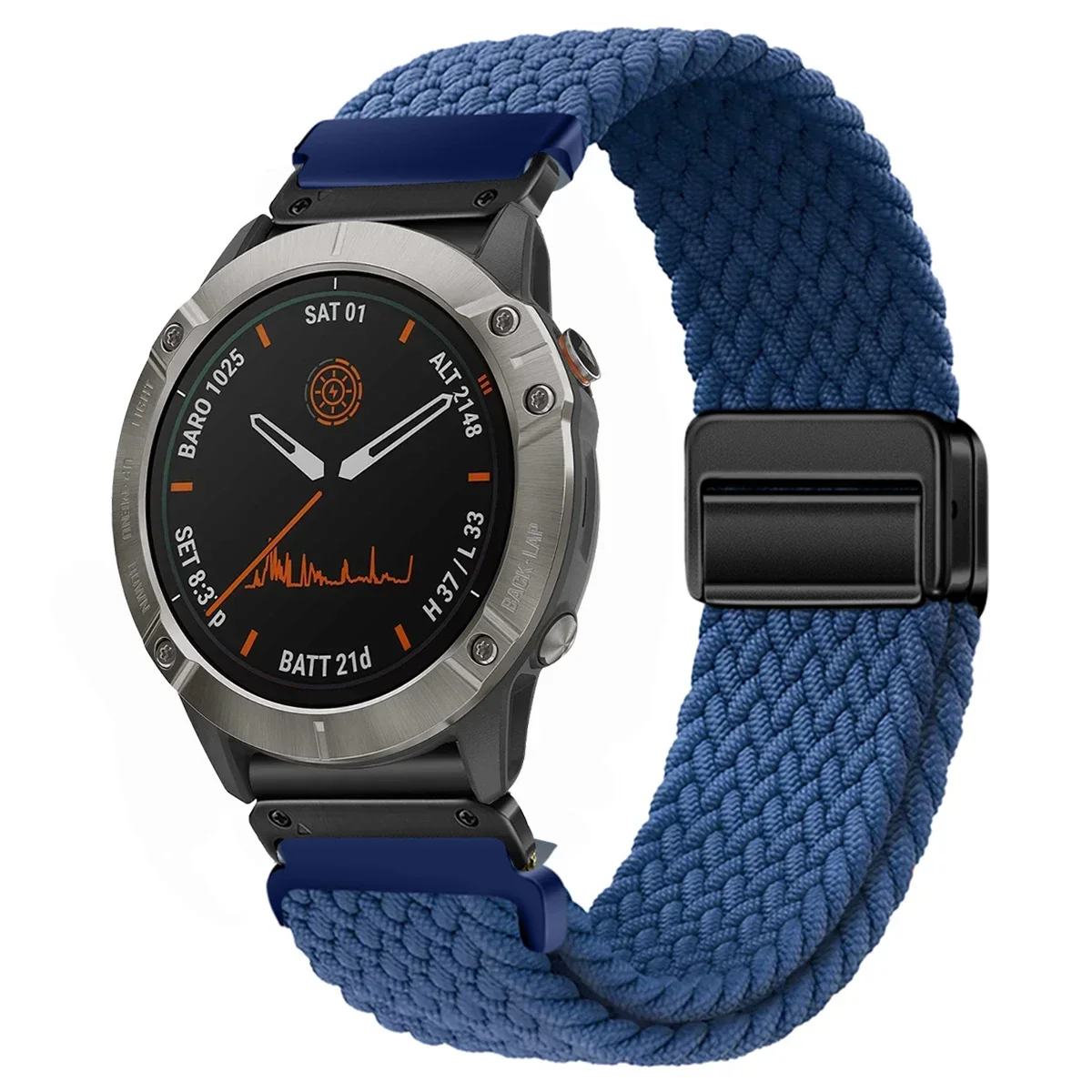 Enhanced Nylon QuickFit Smartwatch Strap - Universal 22/26mm Wristband
