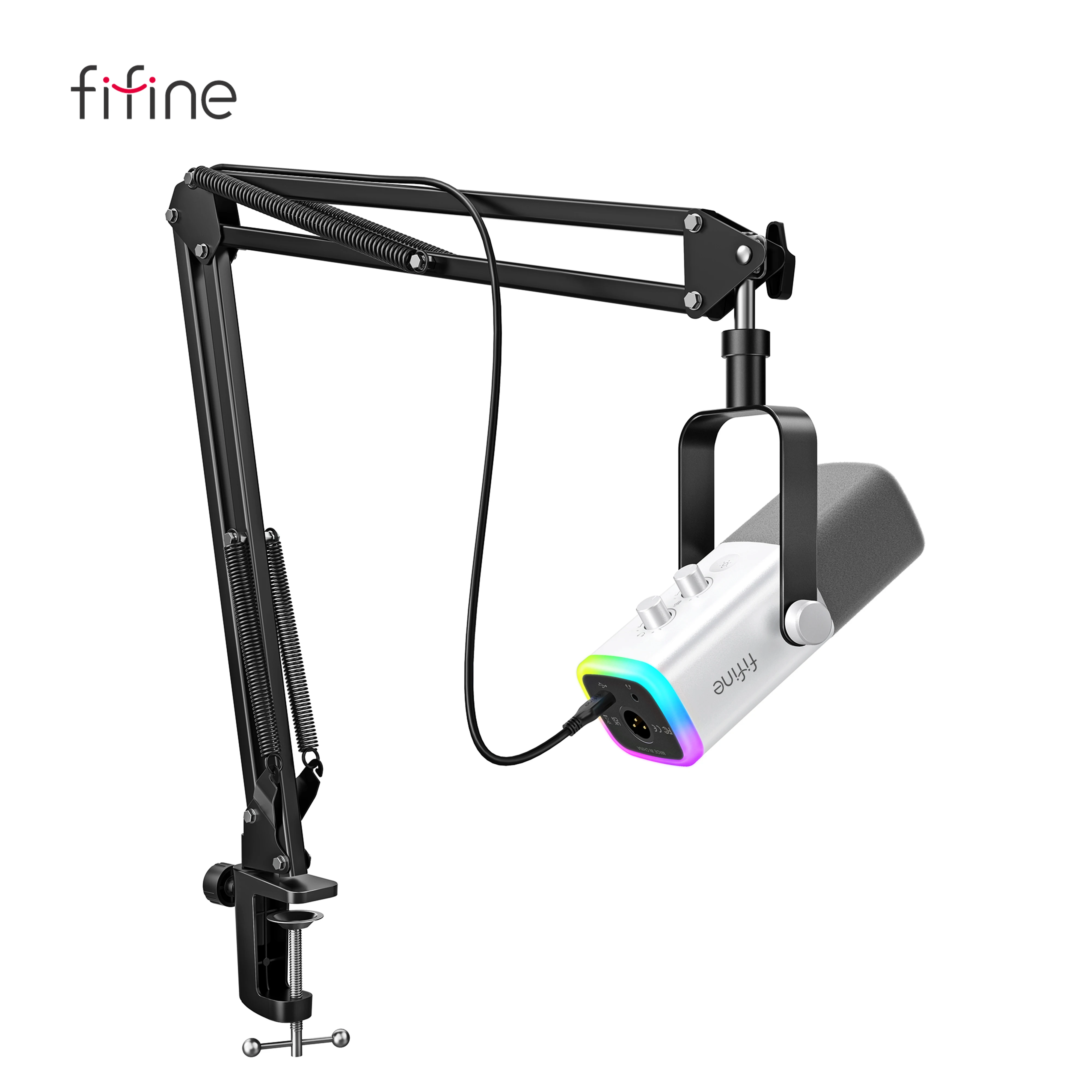 FIFINEゲーミングマイクセットPCマイク ブームアームスタンド付き AM8T fifine AmpliGame AM8T レビュー】コスパ最強のゲーミングマイク