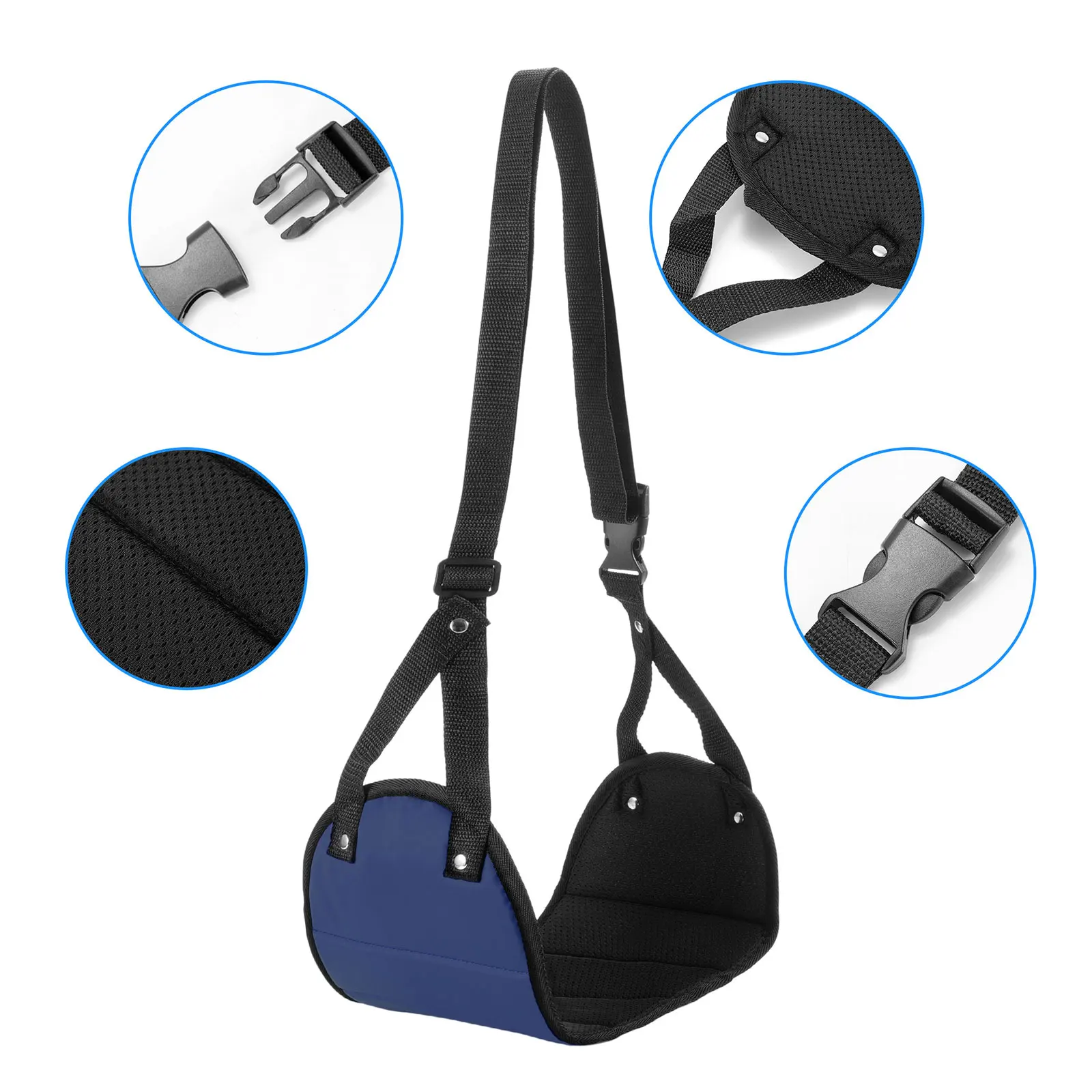 Car Travel Foot Rest Portable Long-distance Trip Foot Hammock for Airplane High-speed Rail Sleep