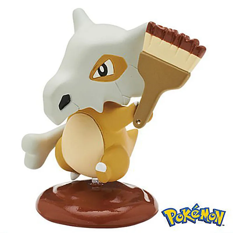 5 Pçs/set Takara Tomy Pokemon Pintura Gashapon Eevee Cubone