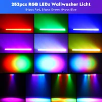U'King 2Pcs 36W Wall Washer Lights Bar RGB 252LEDs Stage Light Bar DMX512 Wash Light For DJ KTV Concert Party Weddings Nightclub 2