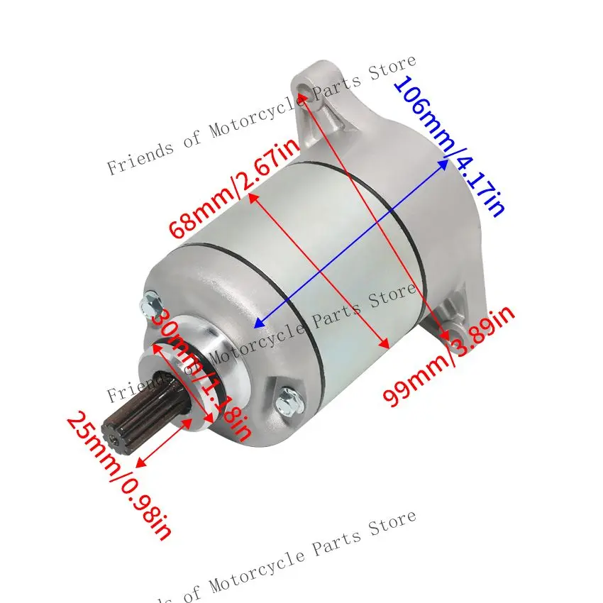 

Motorcycle Electric Starter Motor For Kymco MXU 375 400 Green Line 4T Maxxer 375 400 IRS 2X4 4X4 4T EURO II 31210-PWB1-900 Parts