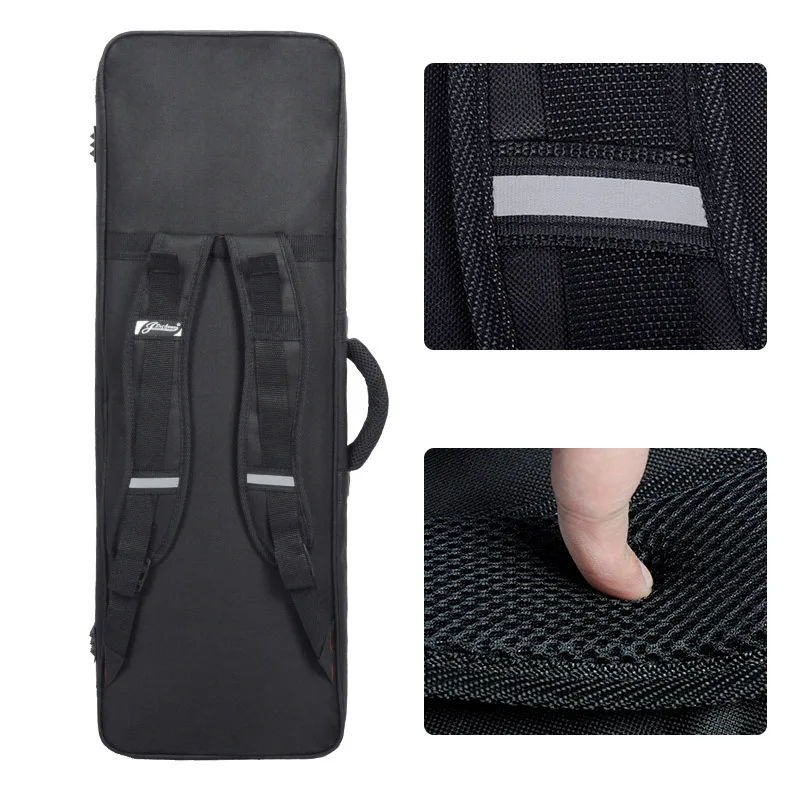 Electronic organ bag 49 keys thickened plus sponge piano bag can be carried on the back and can be carried electronic organ