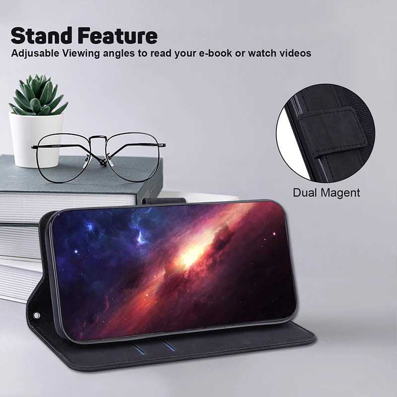 Luxurious Leather Wallet Phone Cover with Card Slot – Premium Protection and Style