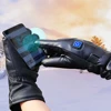 Motorcycle Heated Gloves Thermal Heat Gloves Winter Warm Skiing Motorcycle Bicycle Fishing Waterproof Heated Rechargeable Gloves 4