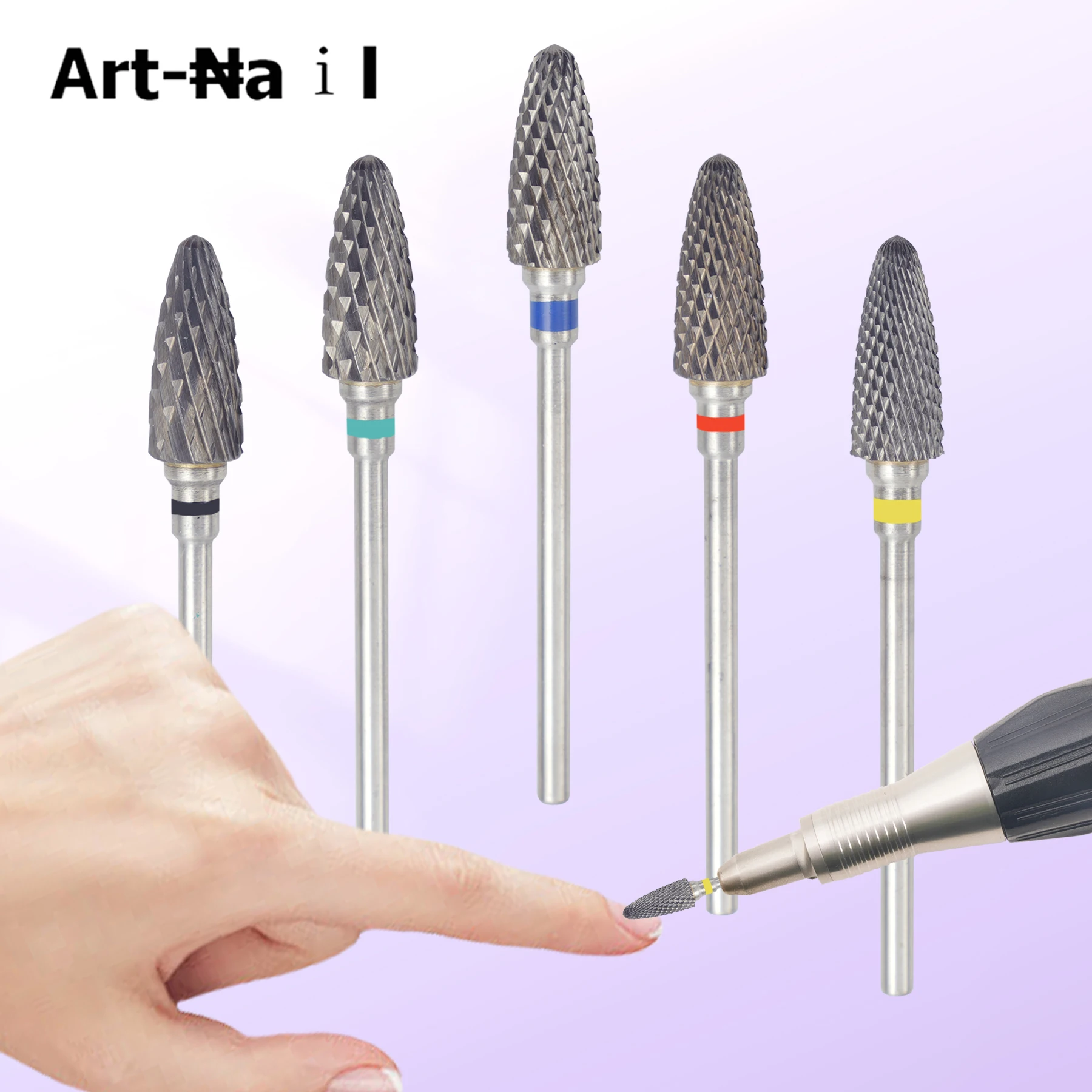 Carbide Nail Drill Bits Cuticle Clean Rotary Burrs Electric Nail File Manicure Pedicure Tools 1Pcs