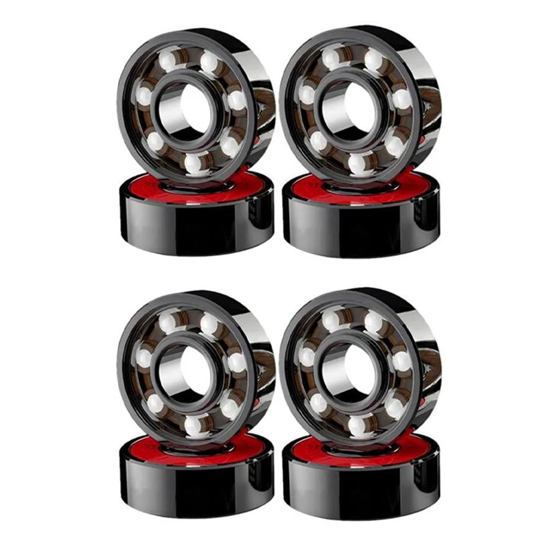 

8 Pcs Ceramic Bearings High Speed Wear Resistant For Skate Skateboard Wheel