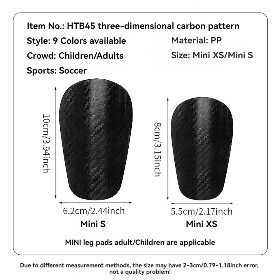 Loogdeel 1 Pair Mini Shin Guard Soccer Miniature Shin Guard for kids and Adults-Extra Small Protective Equipment shin Guards