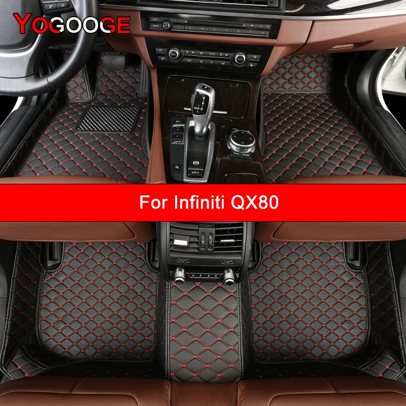 

YOGOOGE Custom Car Floor Mats For Infiniti QX80 Auto Accessories Foot Carpet