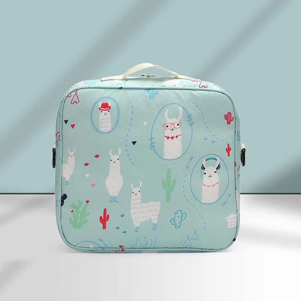Soft Diaper Storage Bag Large Capacity Thicken Baby Stroller Hanging Bag Multi-functional Printed Pouches Bag Organizer Daily