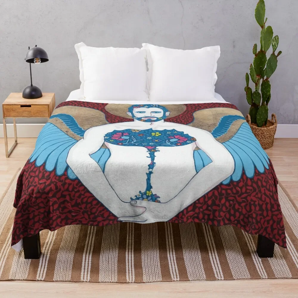 

Guardiam Angel Throw Blanket for sofa Flannels Decorative Beds Blankets