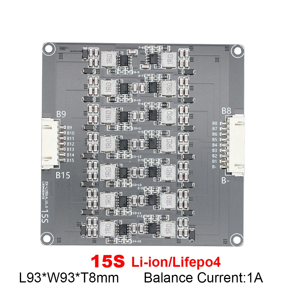 Bms 15S 1.2A Active Balancer Equalizzatore Li-Ion Lithium Lifepo4 Battery Cell Packs Bilanciamento Induttanza Trasferimento Di Energia Per Escooter