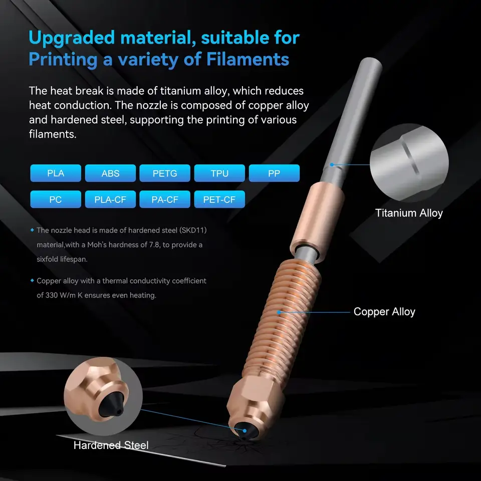 Creality K1/K1 Max/K1C Upgrade Hotend New Version Support 300°C 600mm/s Fast Speed Printing Creality K1 K1 MAX K1C 3D Printer image 5