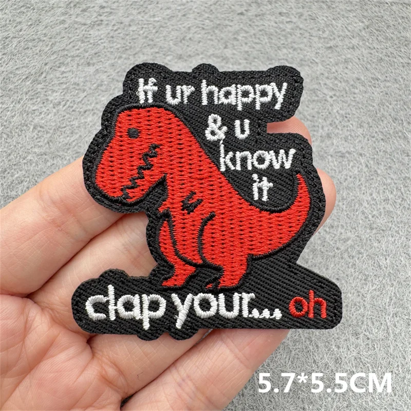 Horror Schädel/Film Stickerei Patch Punk Gestickte Patches Auf Kleidung Jeans Eisen Auf Patches Für Kleidung Nähen Patch – Detail 8