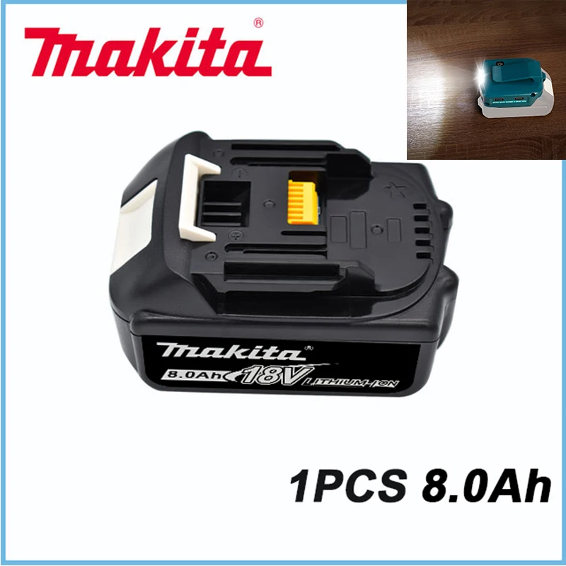 Originale Makita 18V 8000Mah Batteria Di Ricambio Agli Ioni Di Litio Batteria Ricaricabile Adattatore Usb Makita Bl1860 Bl1850