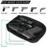 Concealed Carry Gun Bag Soft Sling Shoulder Bag Pistol Case Fanny Pack Waist Belt Firearm Bag with Holster for Handgun Pistol 4