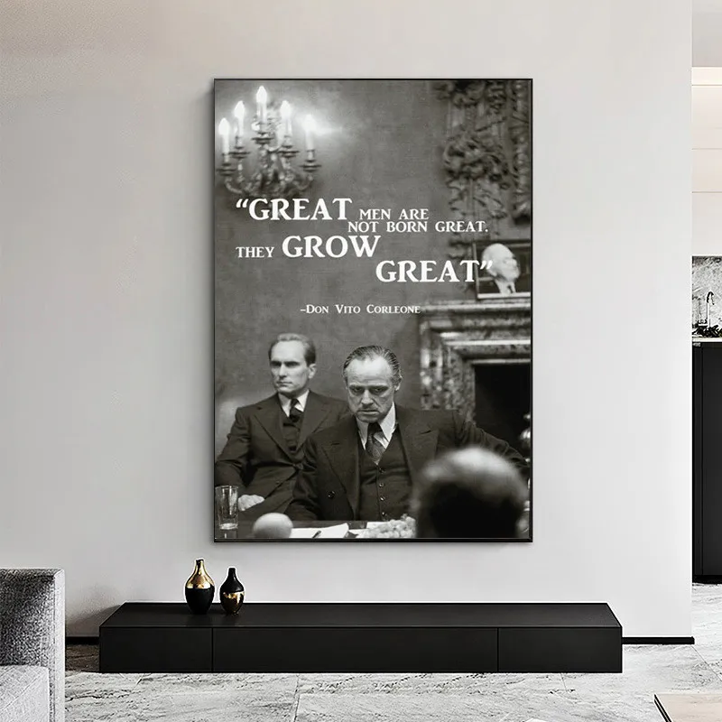 Poster Grand Format A0 Le Parrain - Don Corleone Art Print, Décoration Cinéma Grand Format