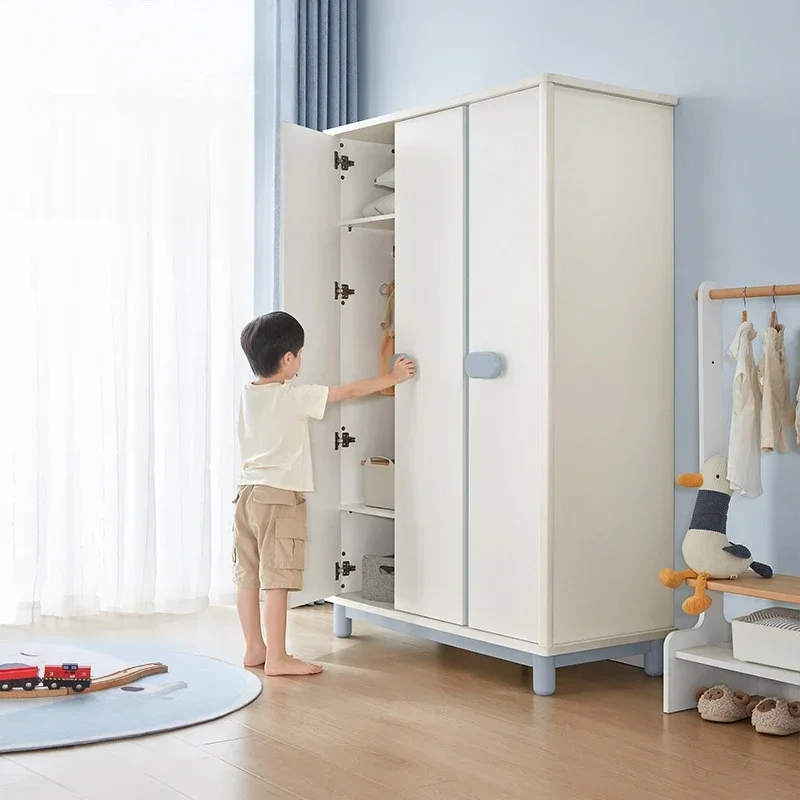 Nordic White Child Wardrobe Girls Wood Cute Apartment Cupboard Wardrobe Organizer Bedroom Guarda Roupa Solteiro Kawaii Furniture