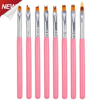 매니큐어용 네일 브러시 젤 브러시, 네일 아트 세트, 아크릴 액체 분말 조각 젤 브러시, 드로잉 라이너 네일 브러시