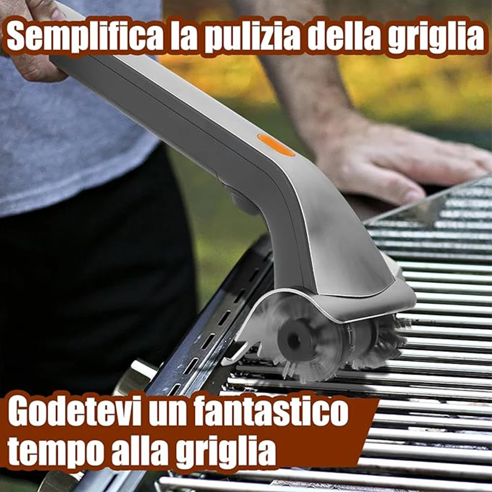 Electric Grill Brush With Scraper Outdoor Steam Cleaning Brushes BBQ Cleaner Suitable for Charcoal Scraper Gas Kitchen Tools